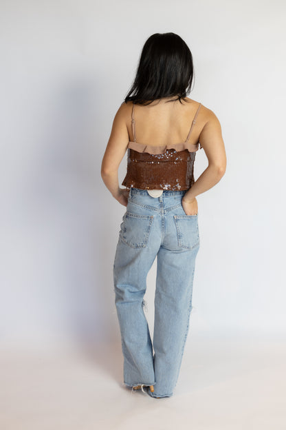 Flashing Bright Sequin Cami Top