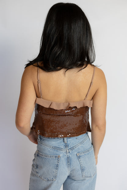 Flashing Bright Sequin Cami Top