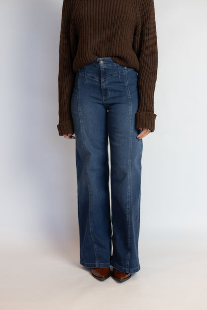 Libre Wide Leg Denim Lock And Key
