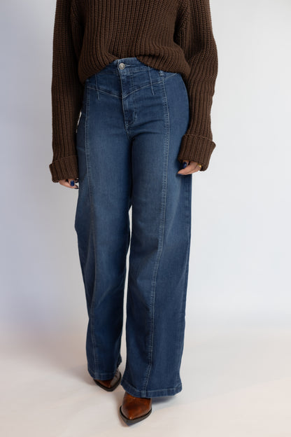 Libre Wide Leg Denim Lock And Key