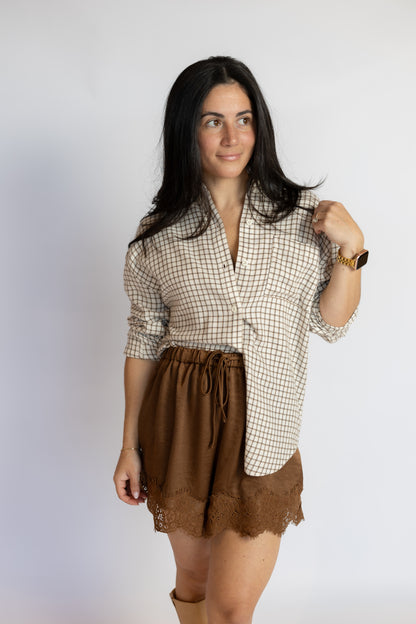 Bank Bar Lace Shorts