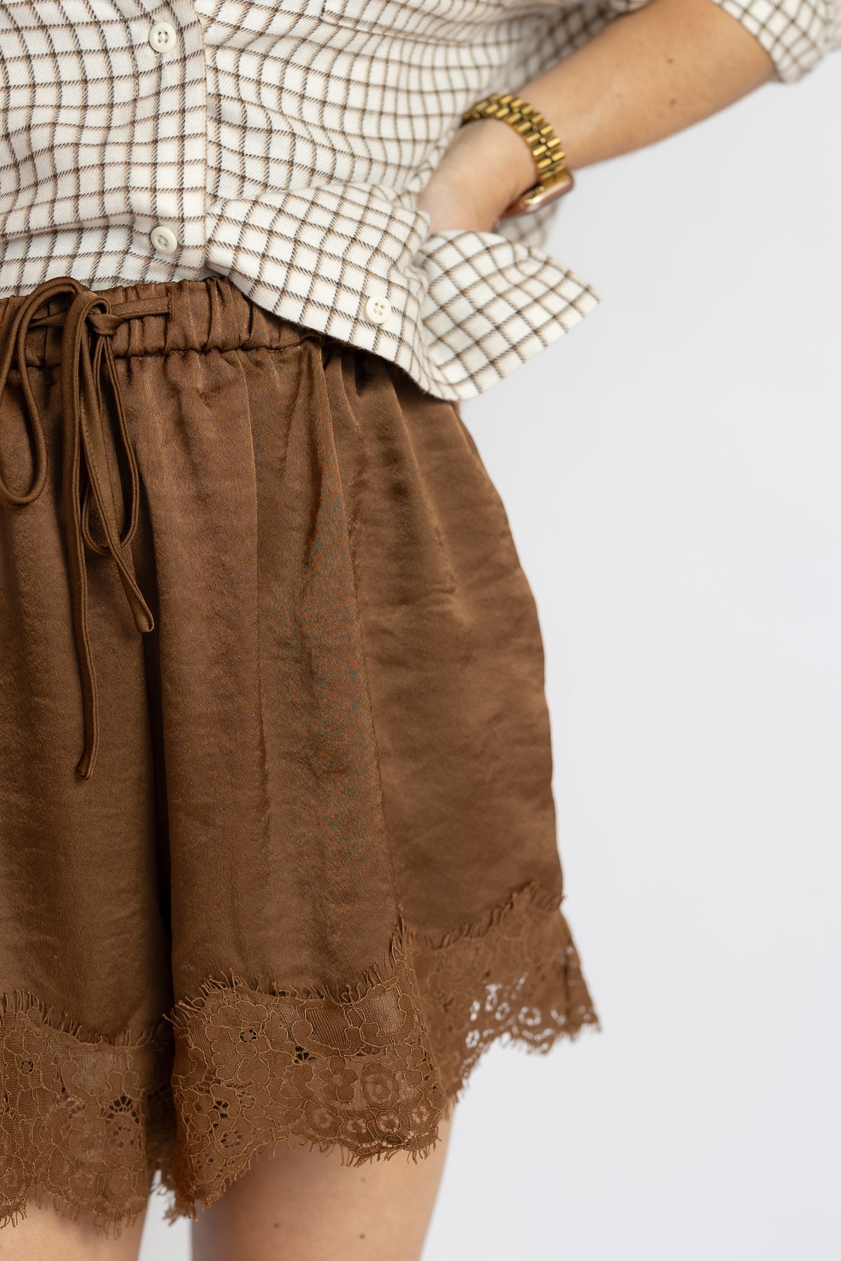 Bank Bar Lace Shorts