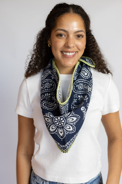 Carmen Knitted Triangle Bandana