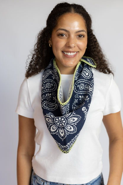 Carmen Knitted Triangle Bandana