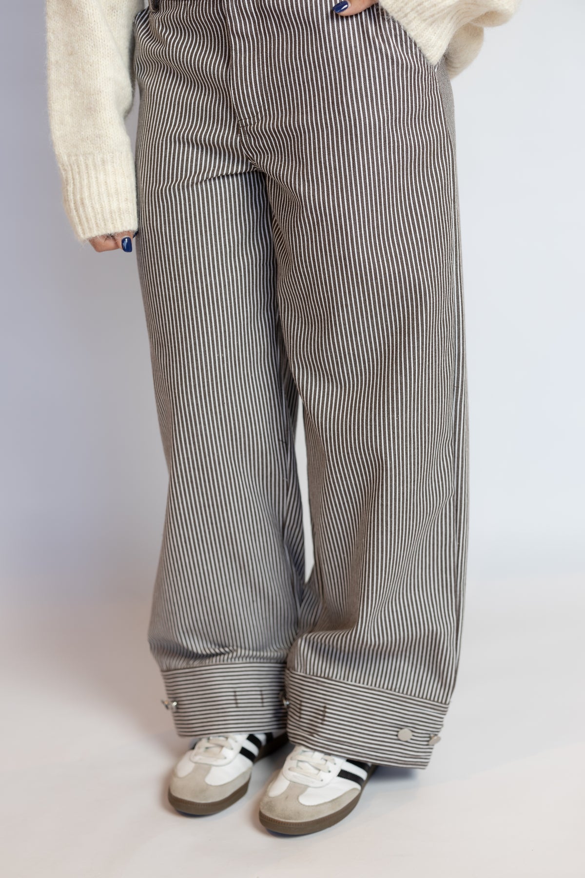 Allie Low Waist Pinstripe Pants