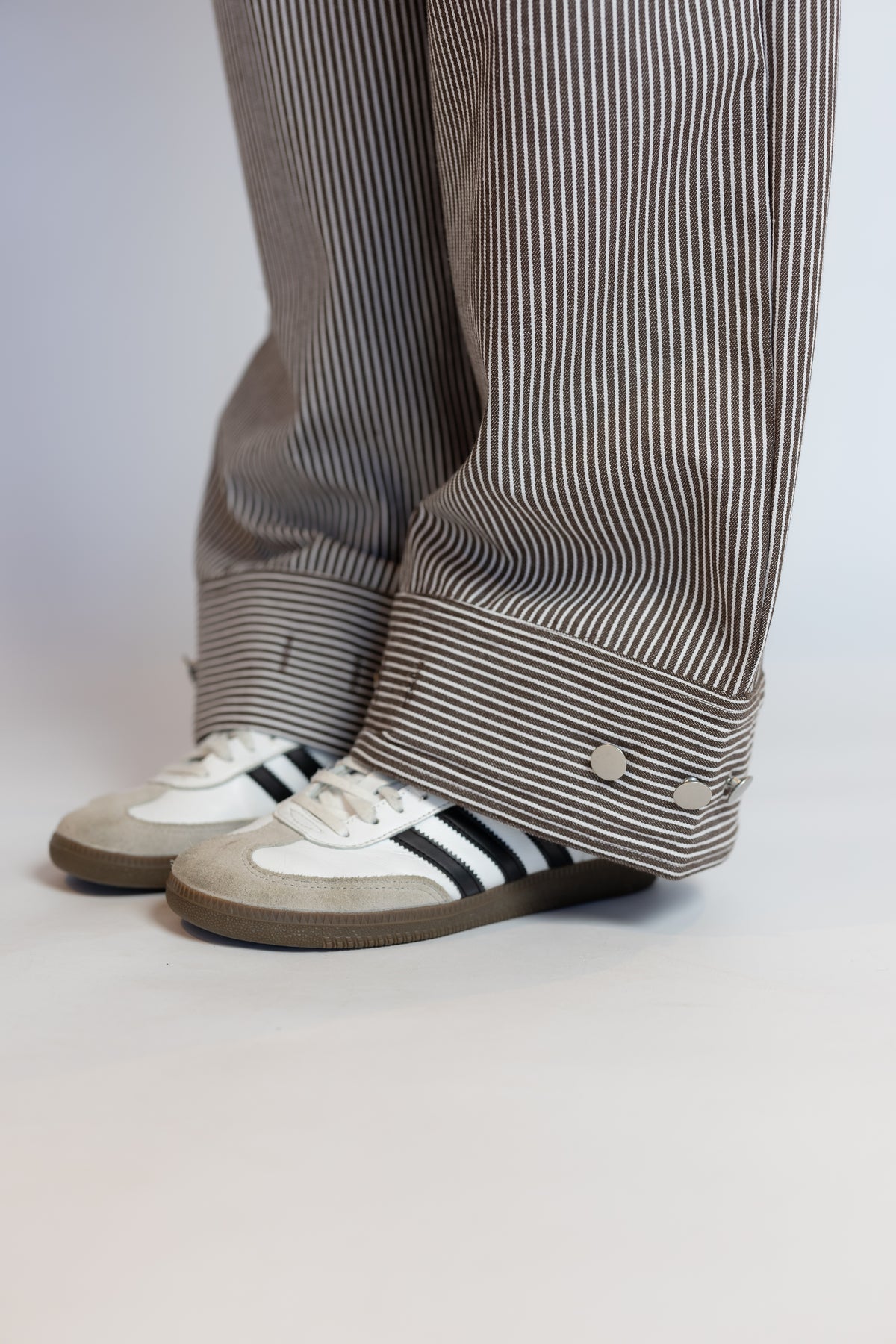 Allie Low Waist Pinstripe Pants