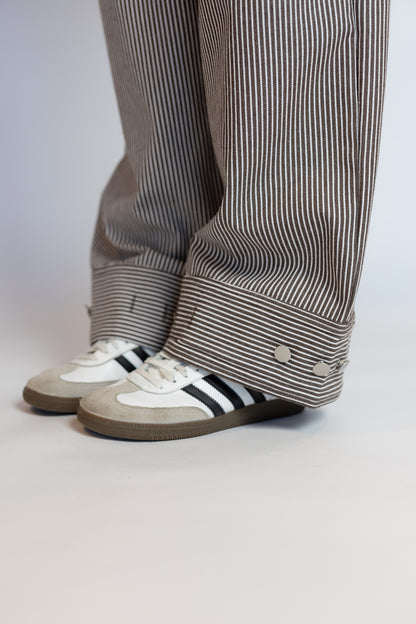 Allie Low Waist Pinstripe Pants