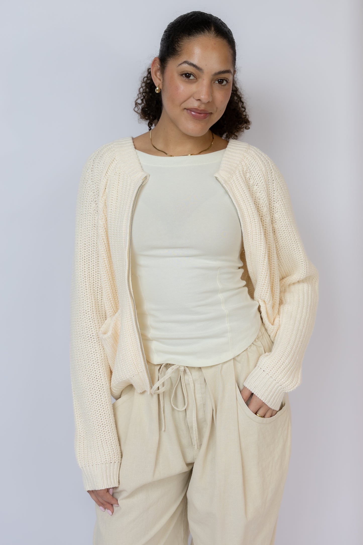 Weston Zip Up Sweater