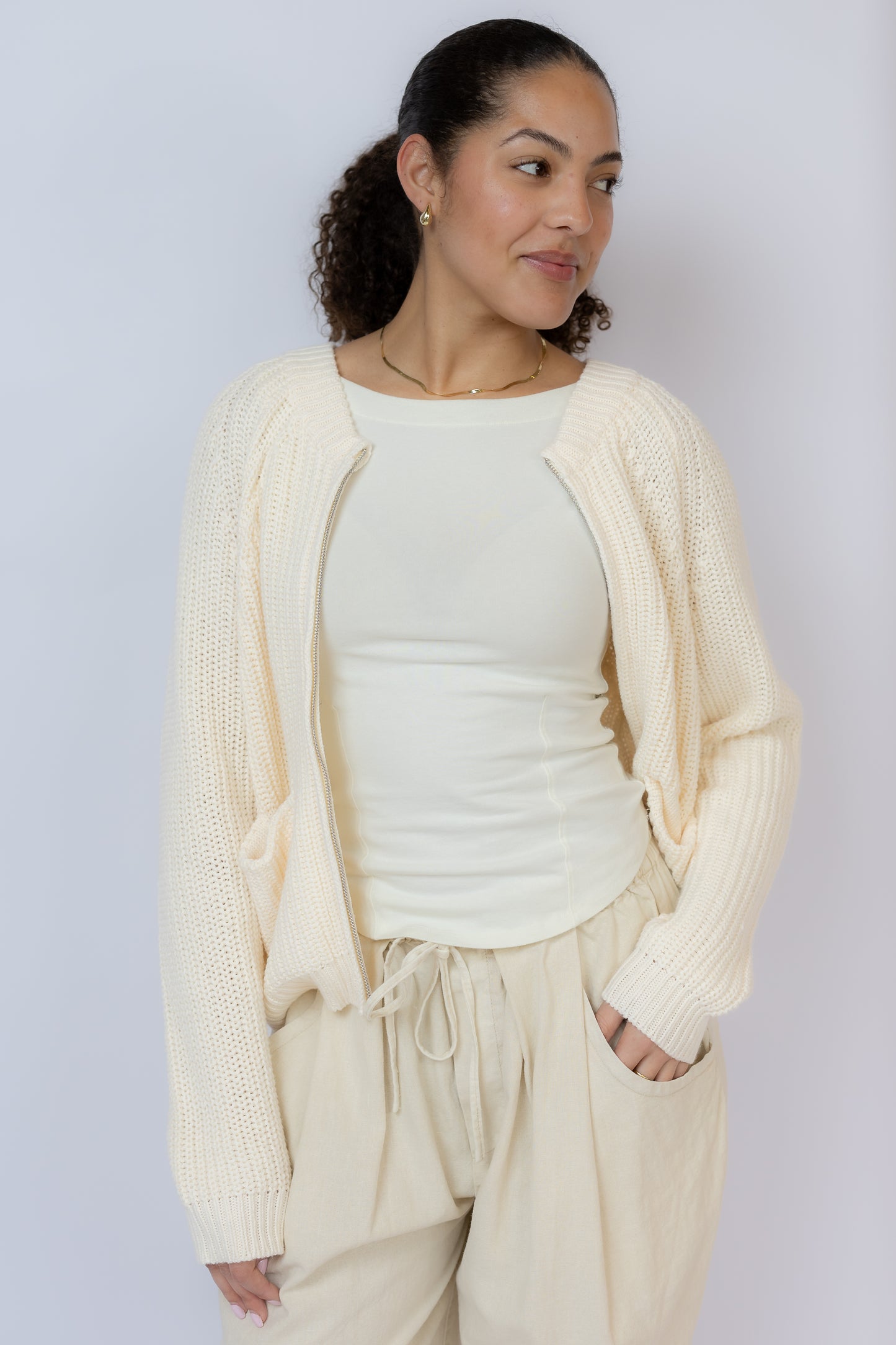 Weston Zip Up Sweater