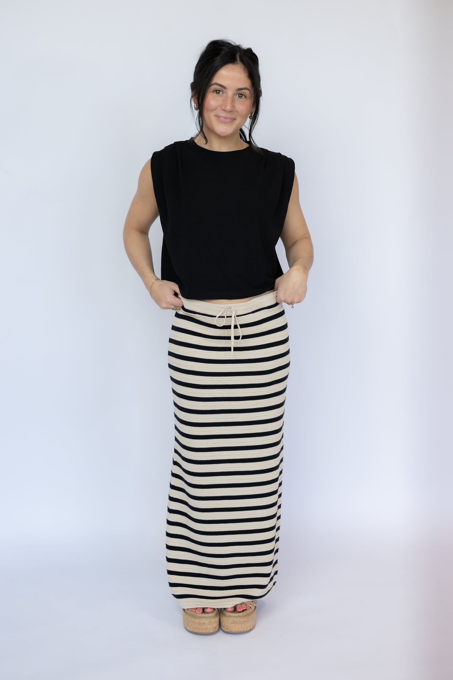 Statuesque Shirred Tank