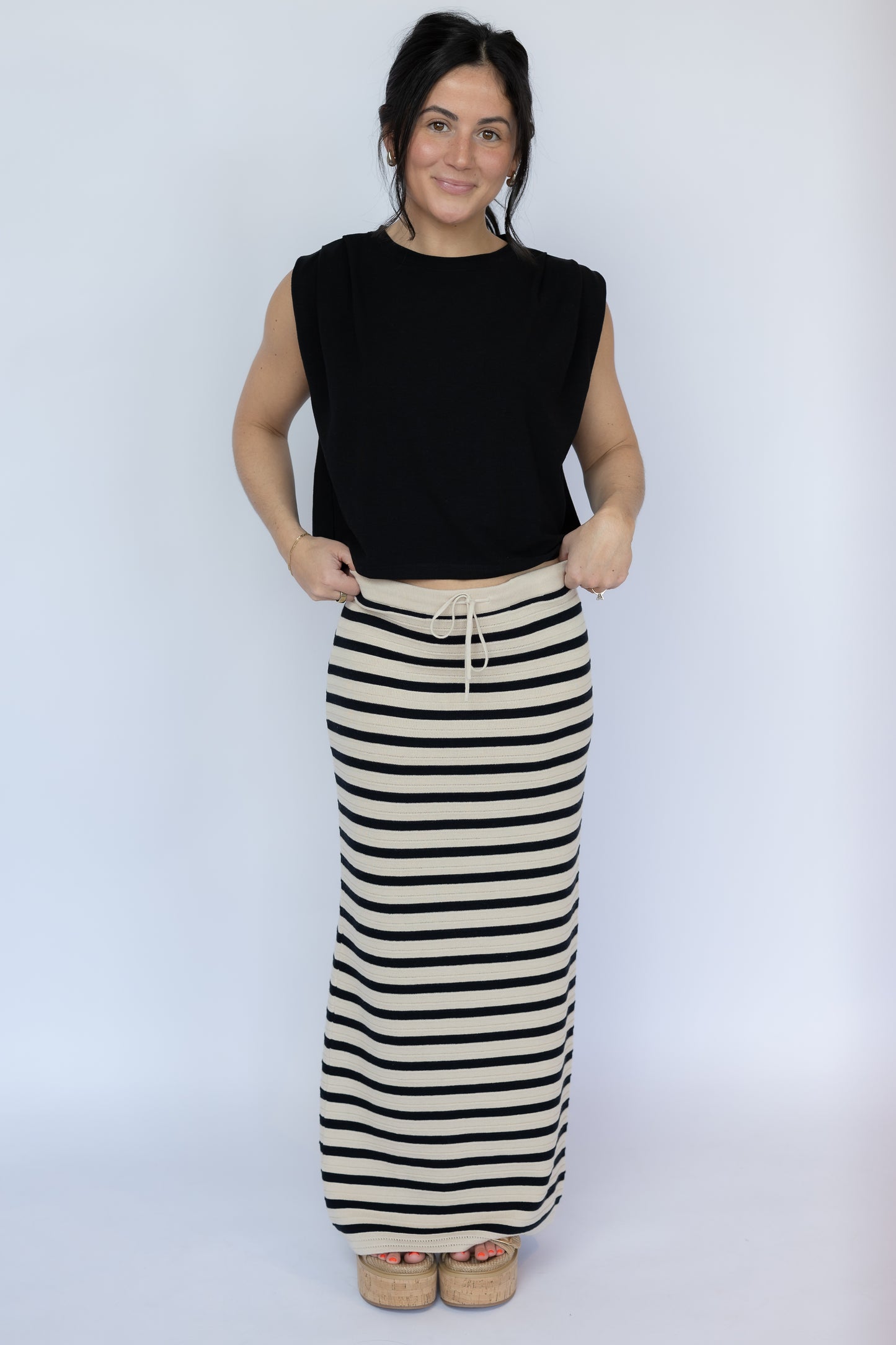 Statuesque Shirred Tank