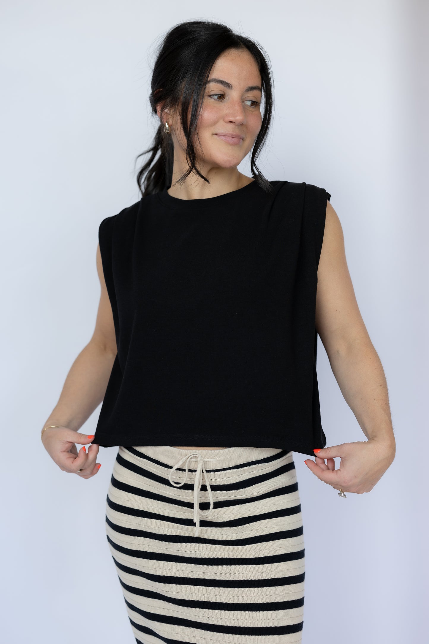Statuesque Shirred Tank