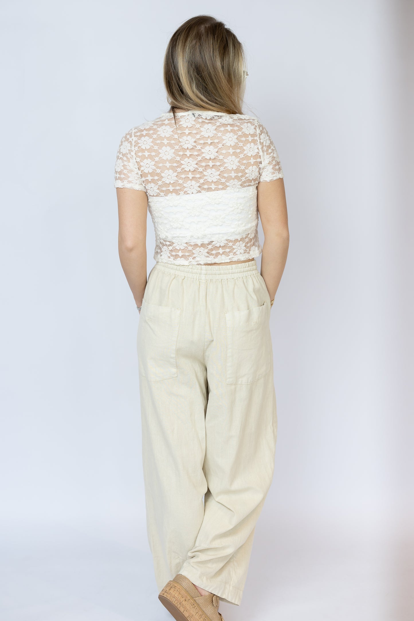Letters Lace Tee