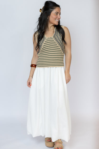 Mona Stripe Sweater Tank