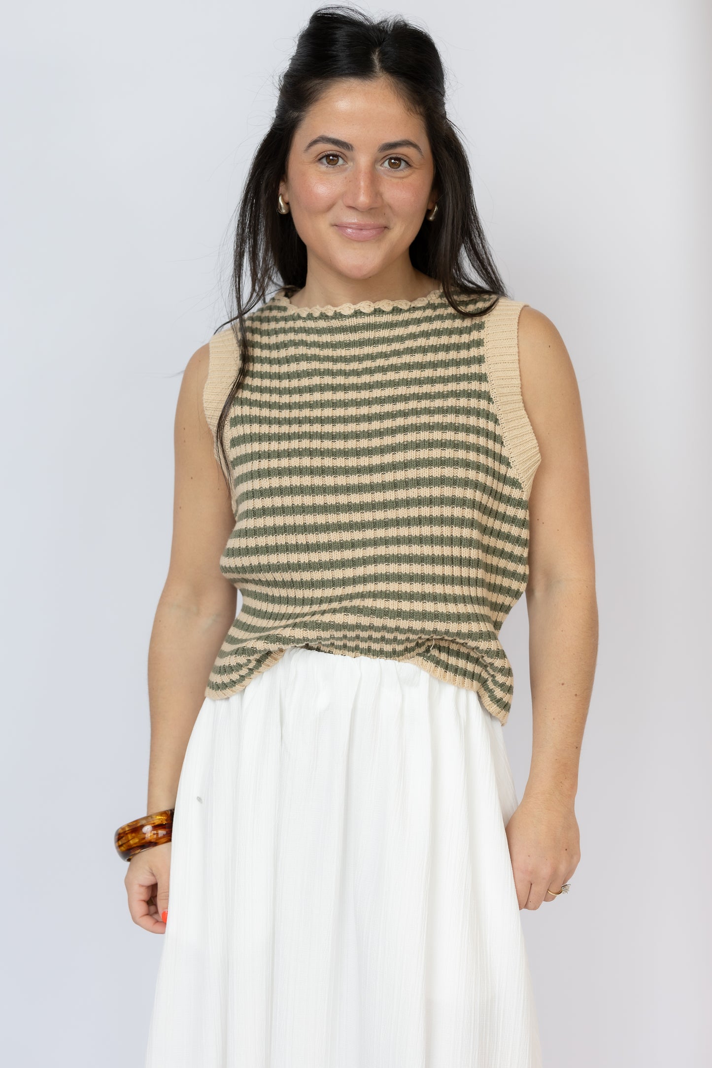 Mona Stripe Sweater Tank