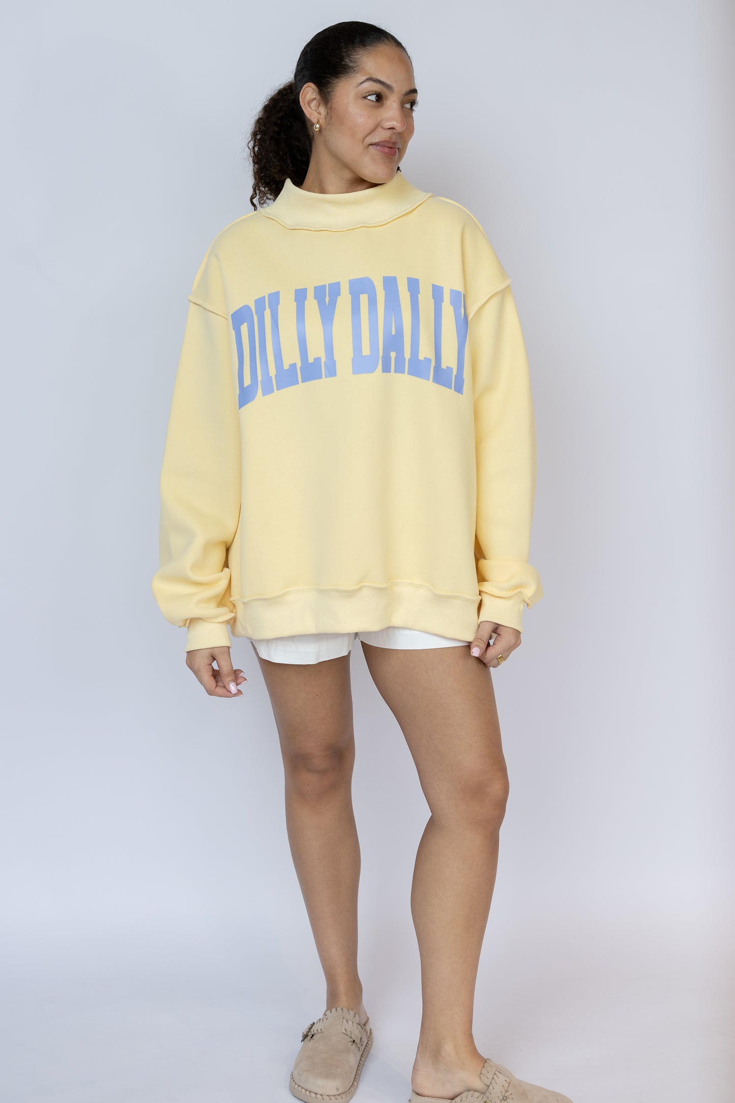 Dilly Dally Mockneck Sweatshirt
