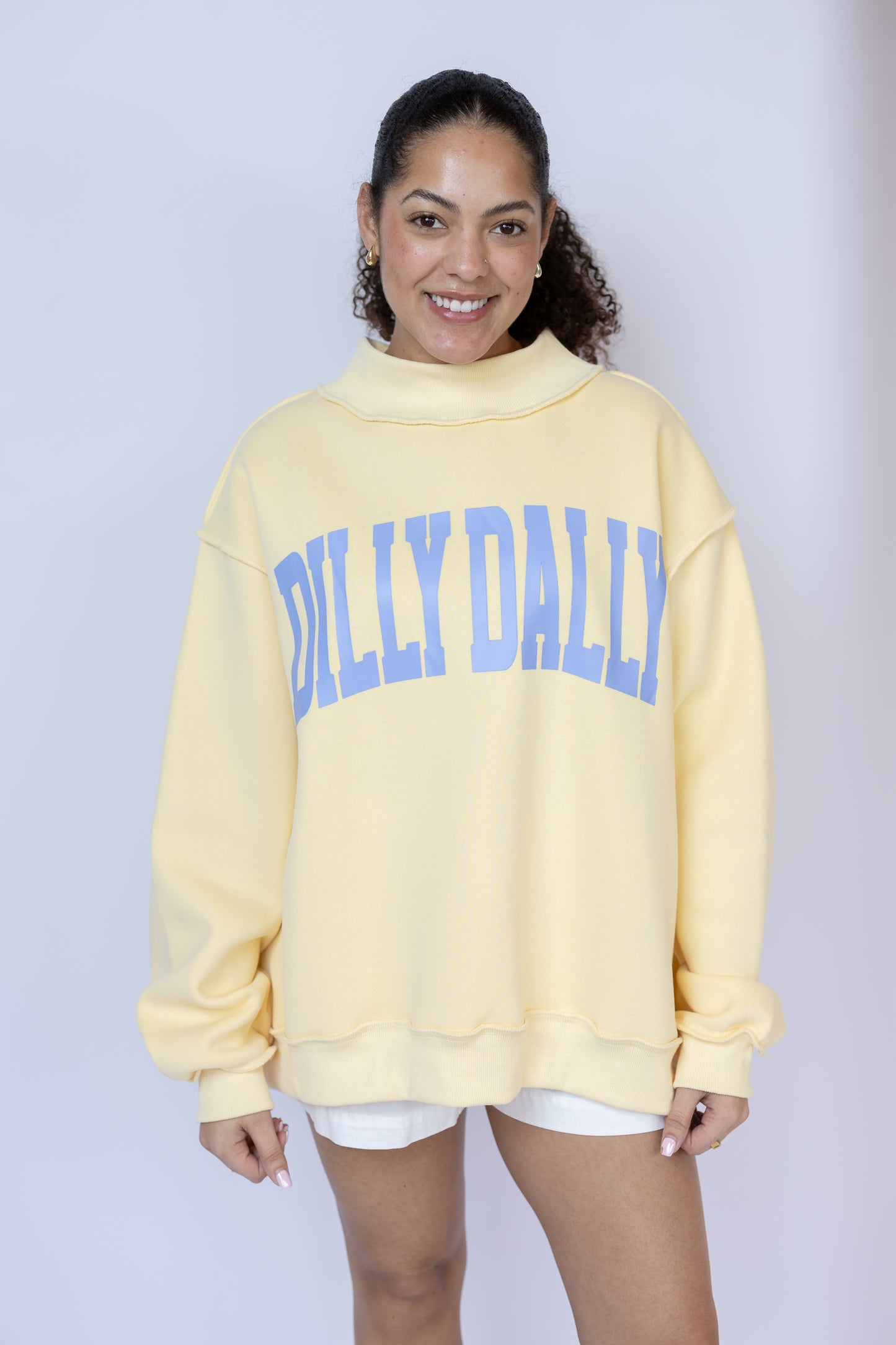 Dilly Dally Mockneck Sweatshirt