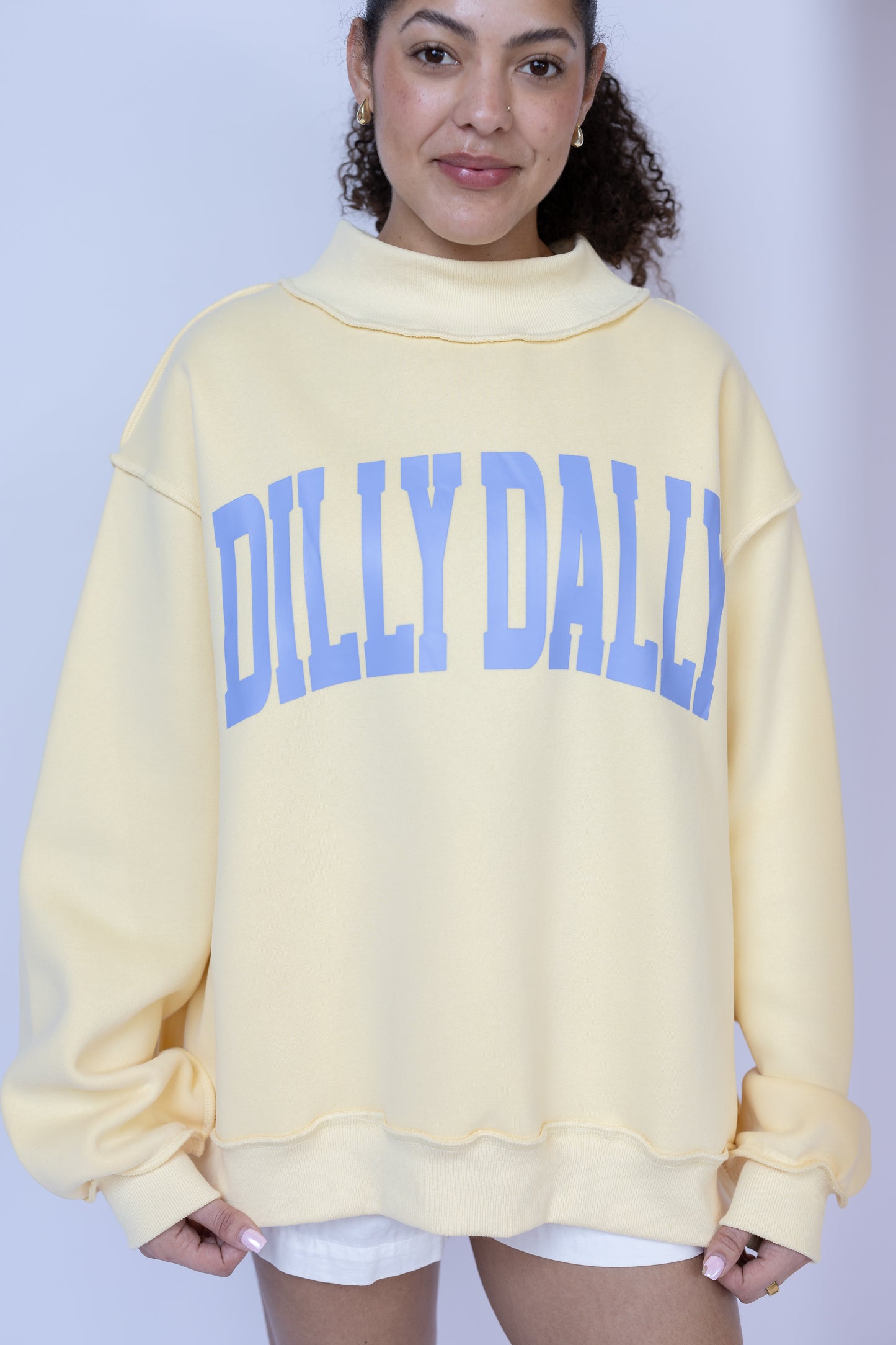 Dilly Dally Mockneck Sweatshirt