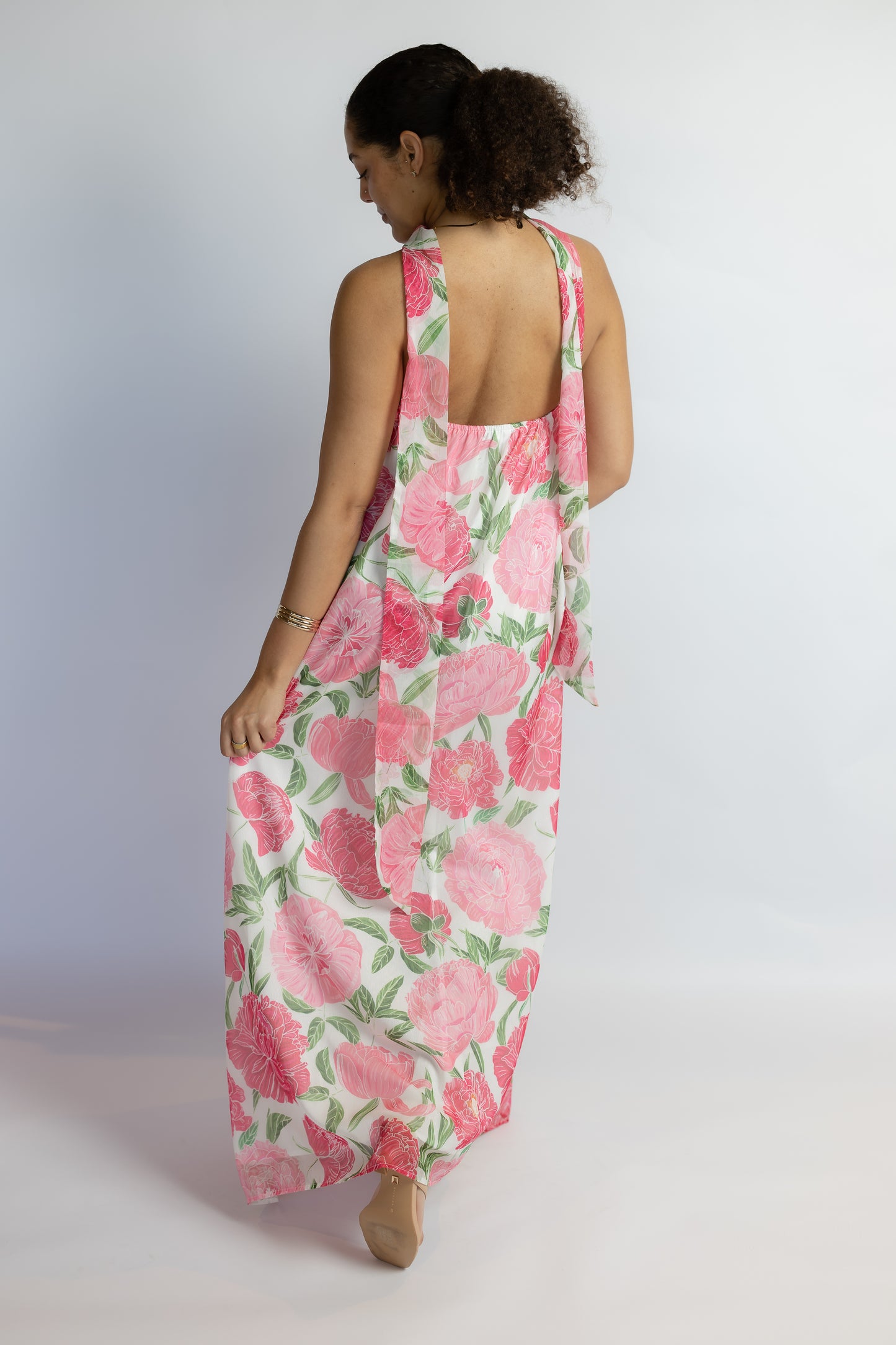 Gardenia Floral Scarf Dress