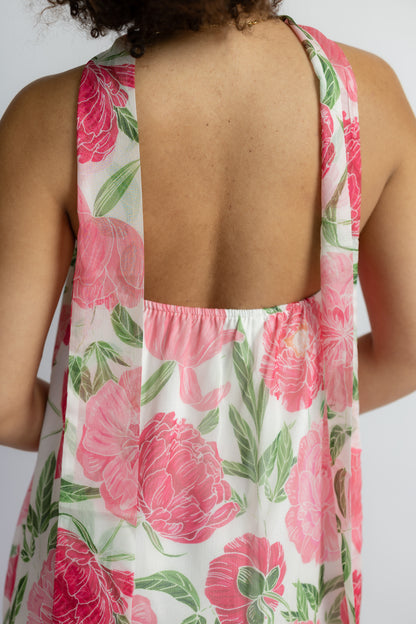 Gardenia Floral Scarf Dress