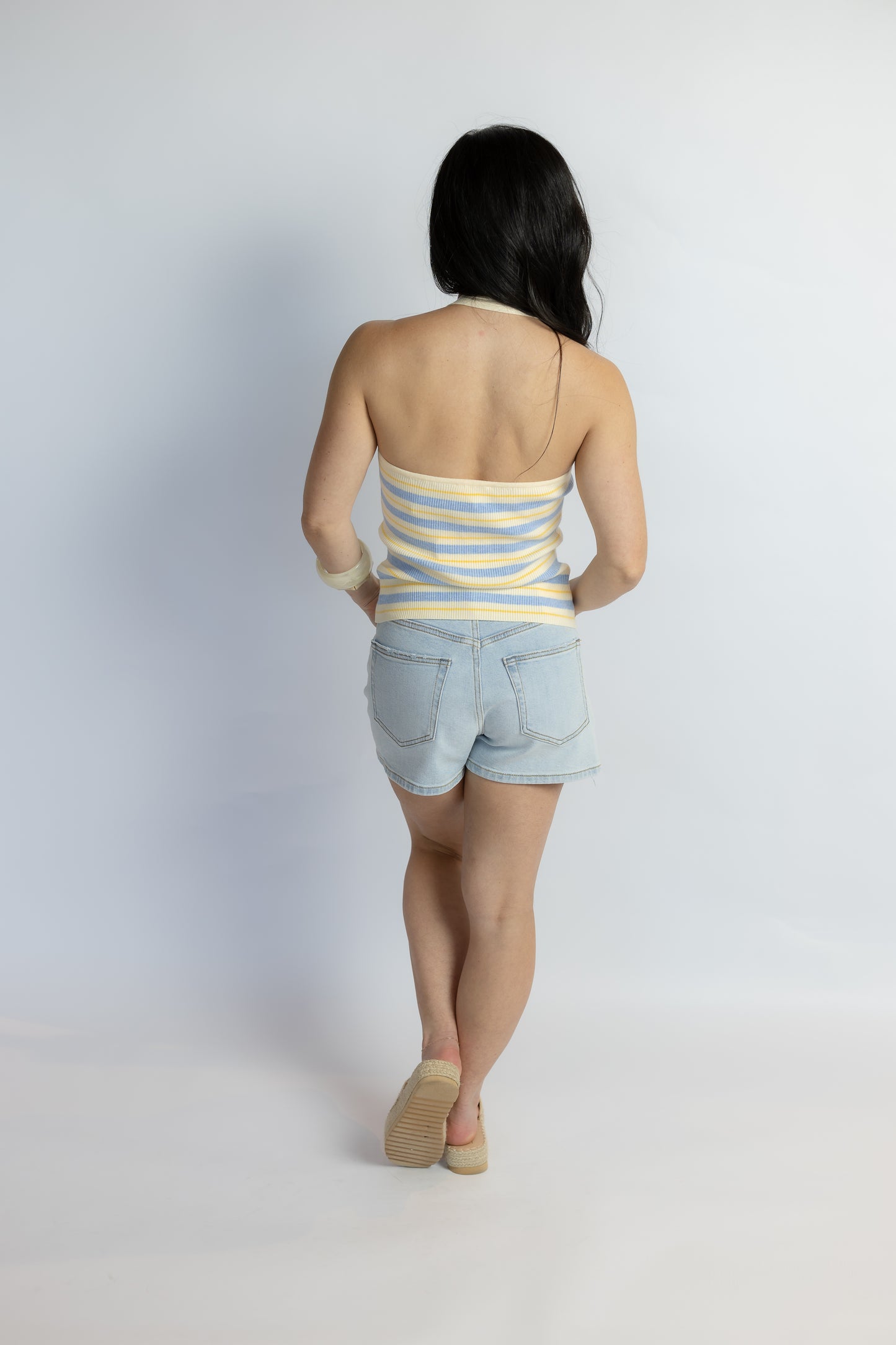 Camila High Rise A Line Short Etherea