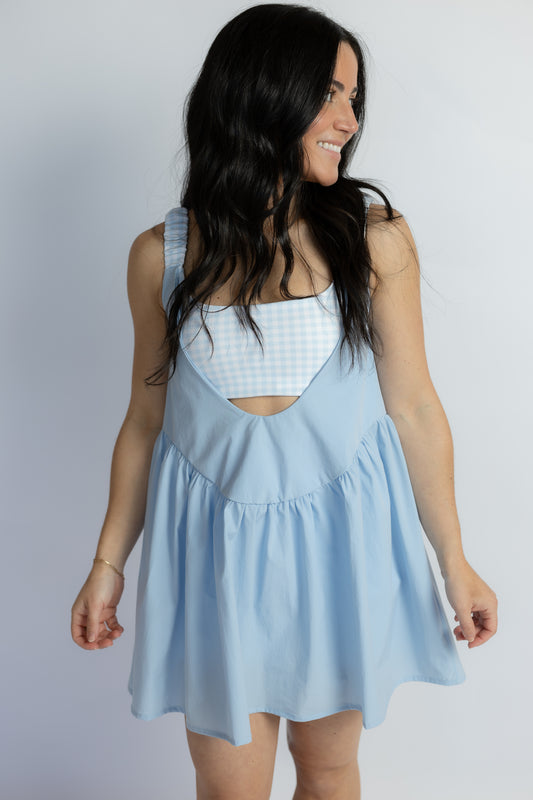 Ella Gingham Layered Dress