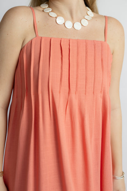Leslie Pintuck Maxi Dress