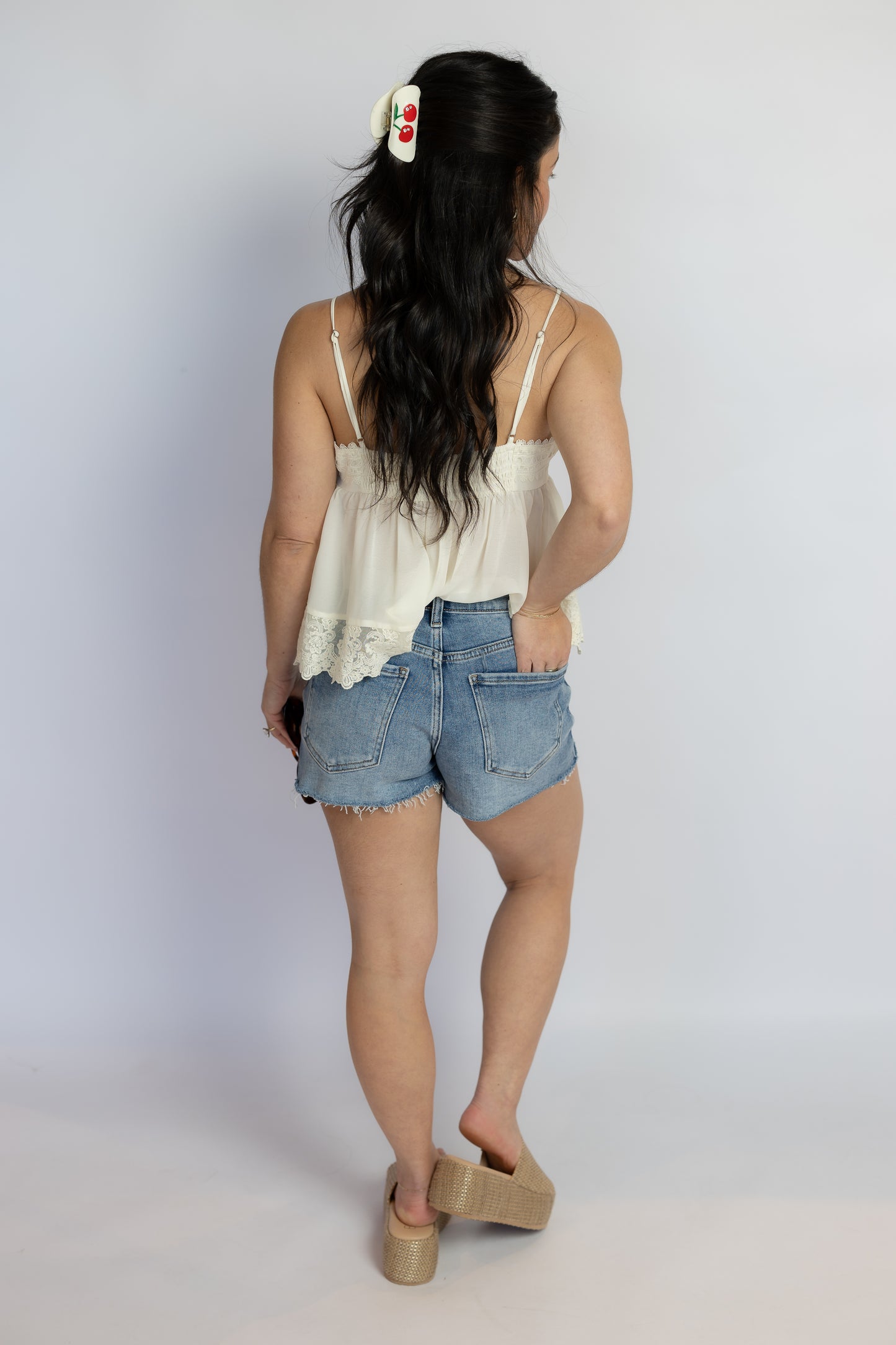 Coming True Stretch Denim Short