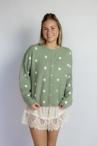 By My Side Polka Dot Cardigan