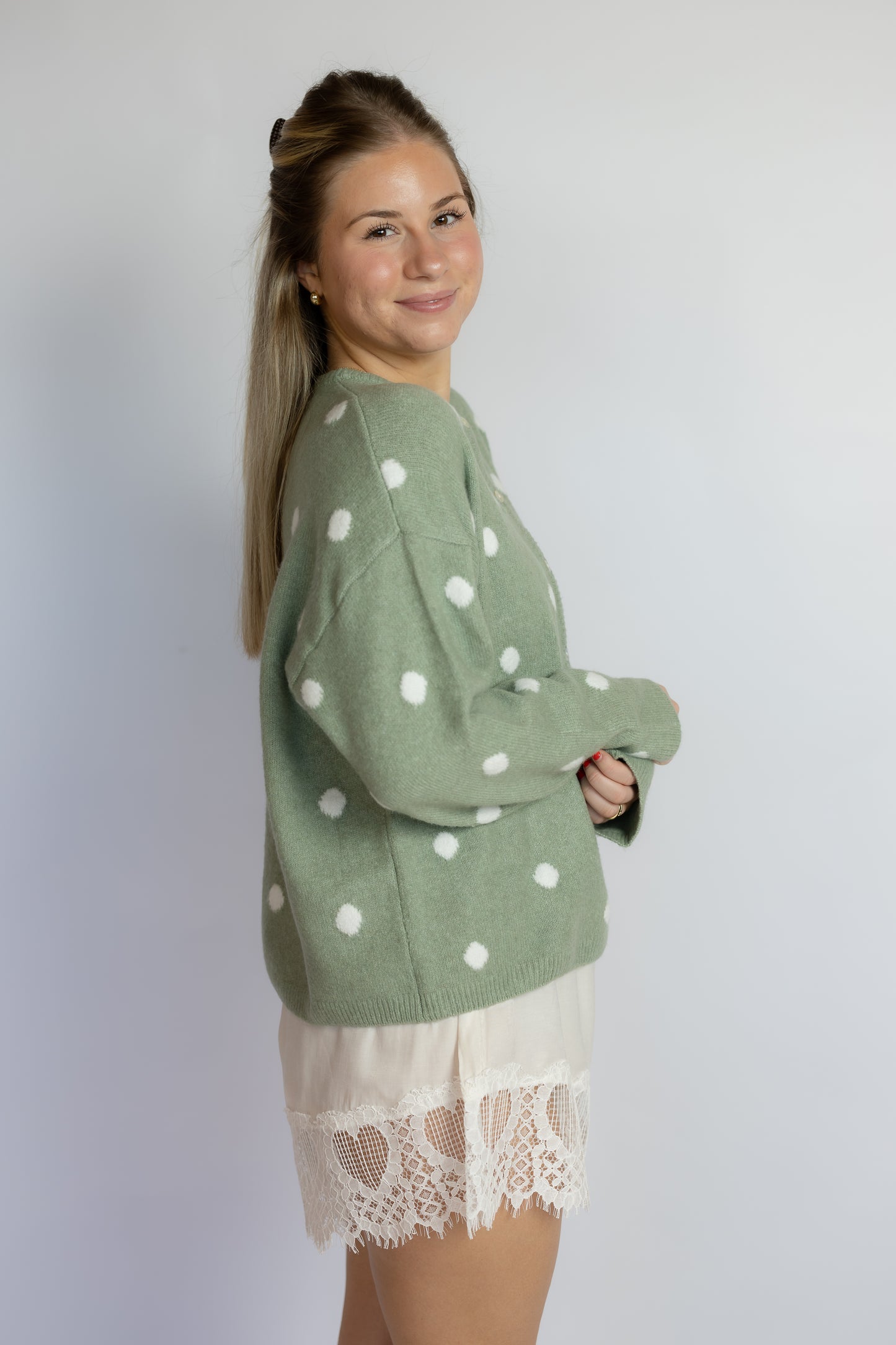 By My Side Polka Dot Cardigan