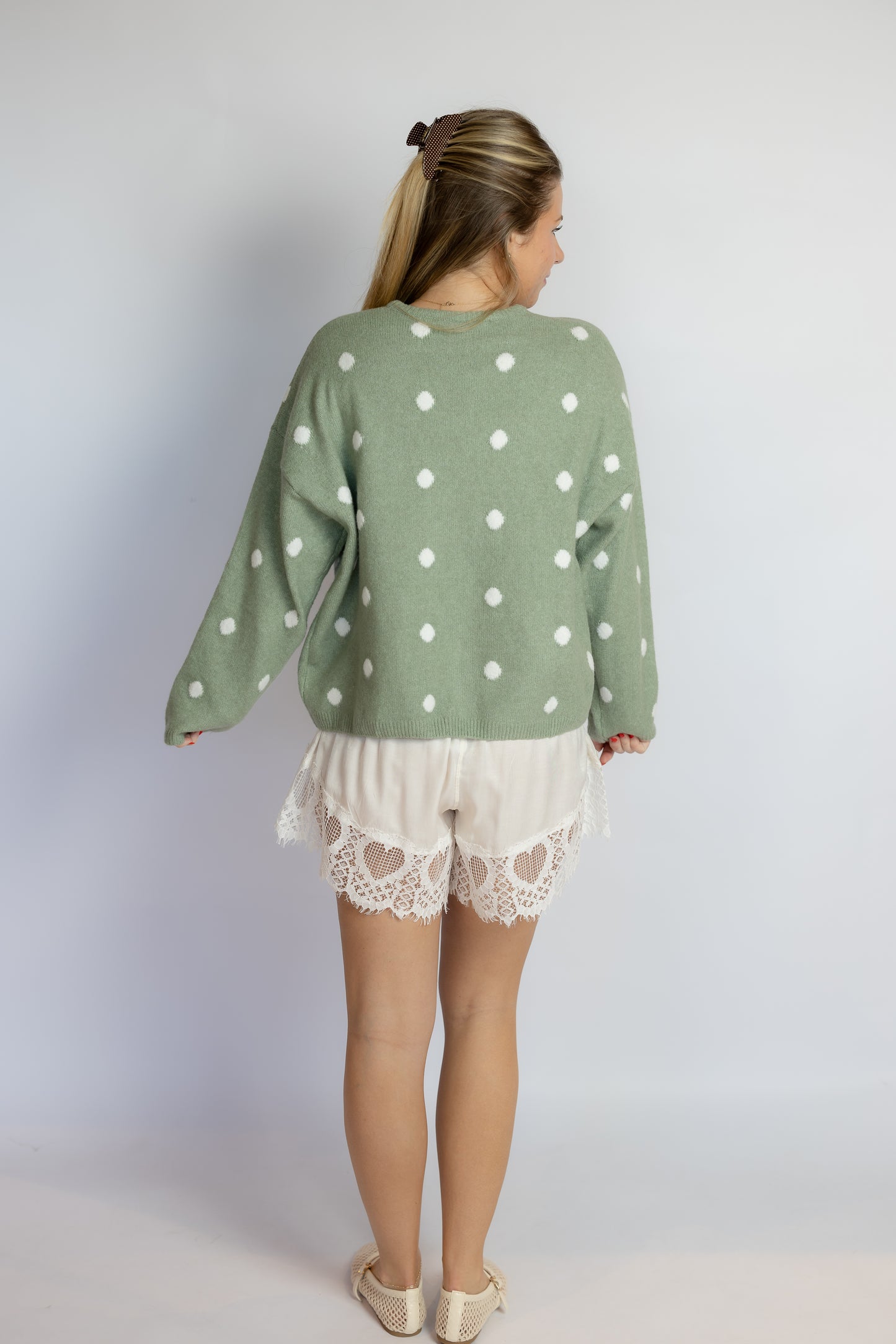 By My Side Polka Dot Cardigan