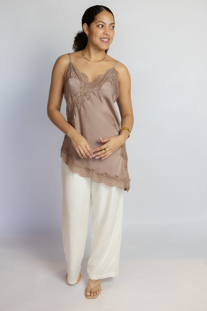 All Natural Lace Tunic Top