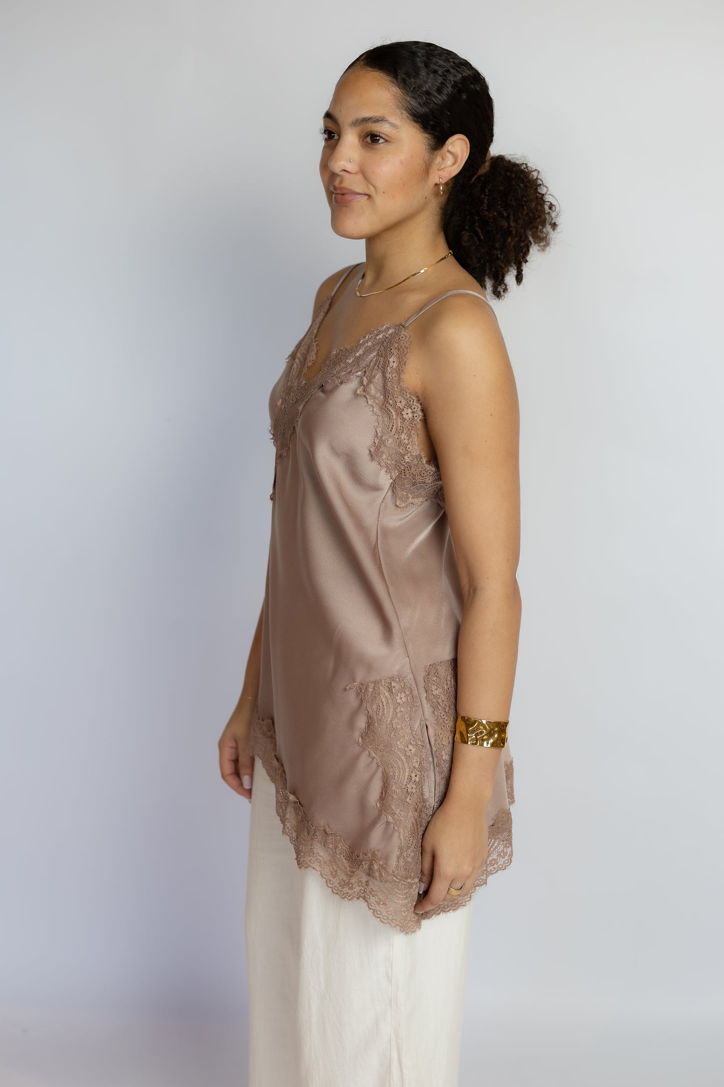 All Natural Lace Tunic Top