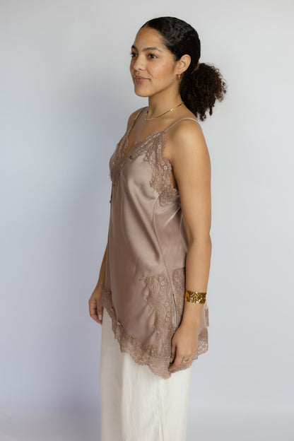 All Natural Lace Tunic Top