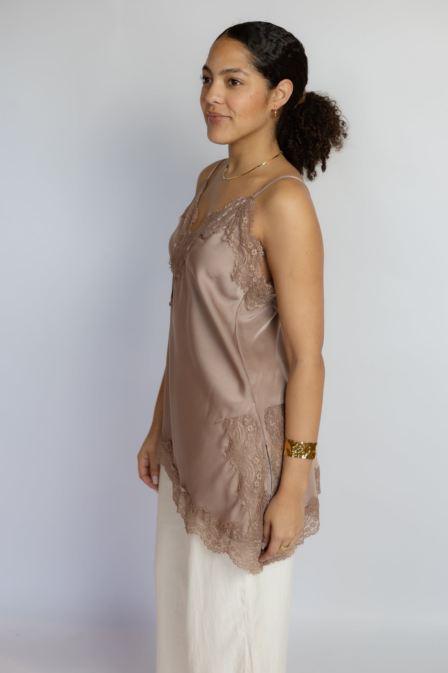 All Natural Lace Tunic Top