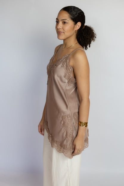 All Natural Lace Tunic Top