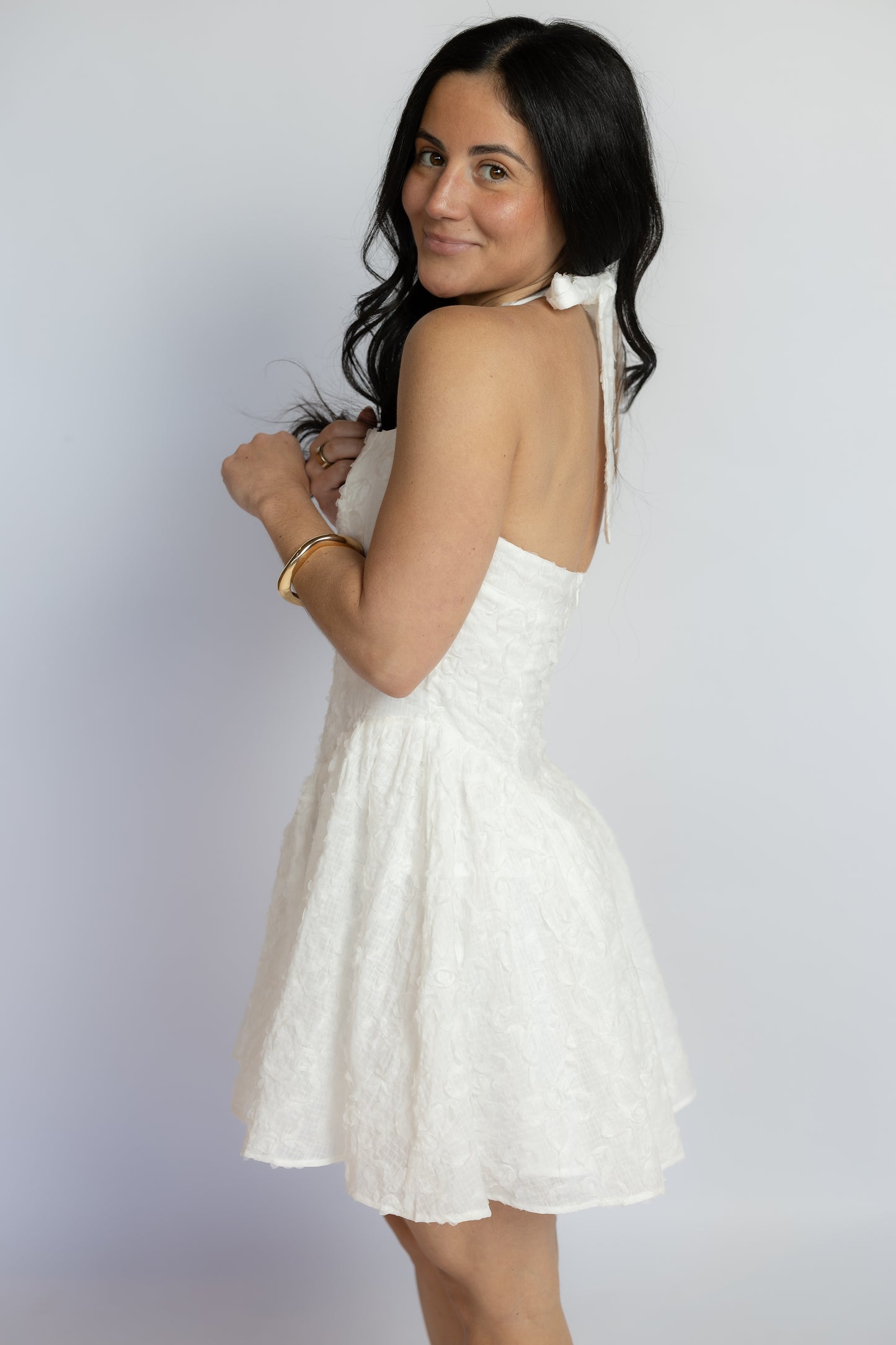 After Midnight Halter Mini Dress