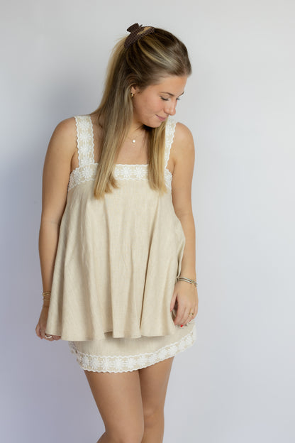 Juno Linen Mini Dress