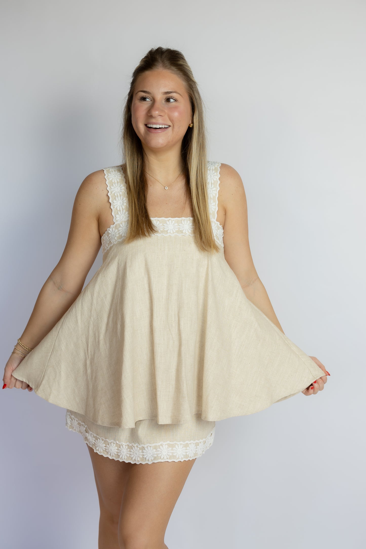 Juno Linen Mini Dress