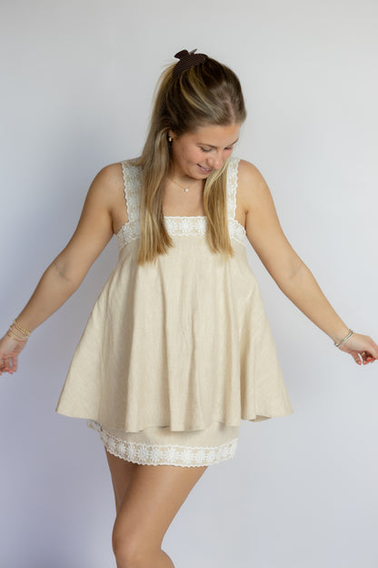 Juno Linen Mini Dress
