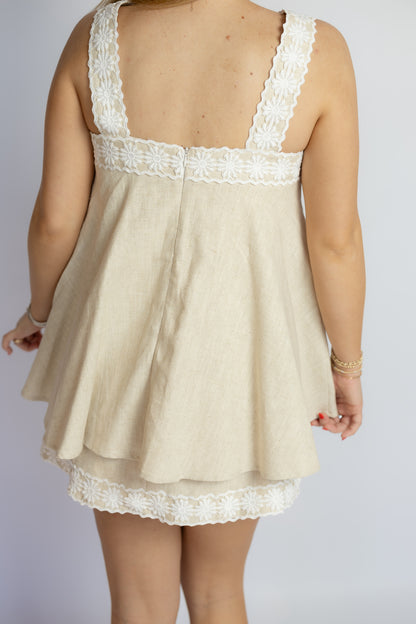 Juno Linen Mini Dress