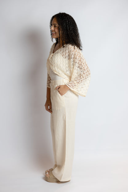 Go Back Wide Leg Trousers