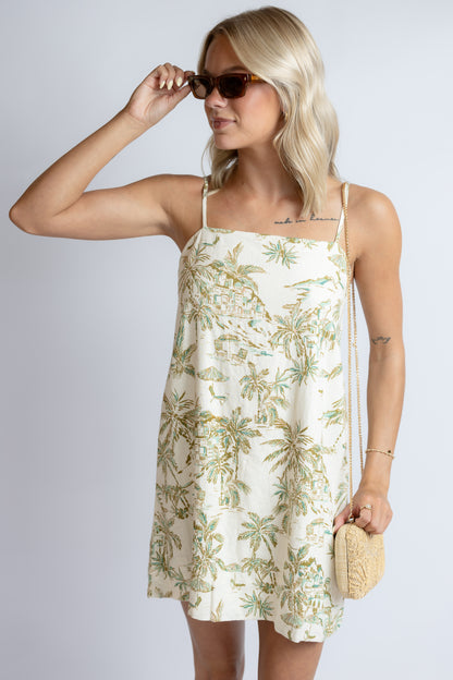Maude Tiki Tide Mini Dress