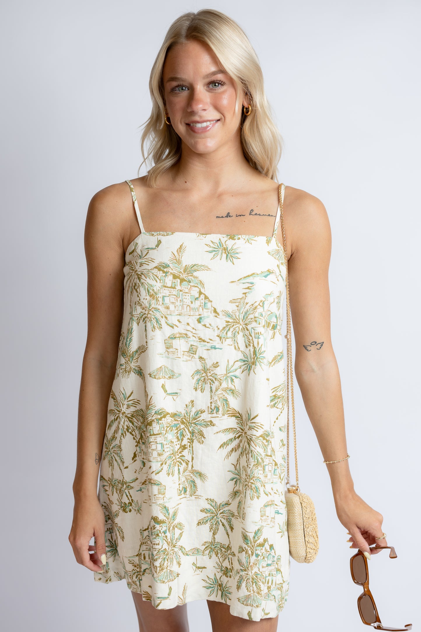 Maude Tiki Tide Mini Dress