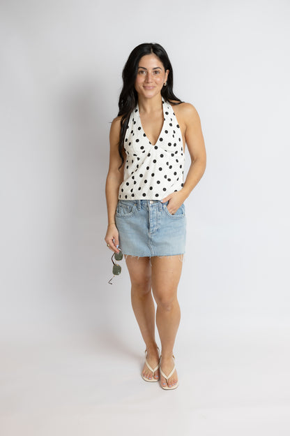 California Girl Polka Dot Top