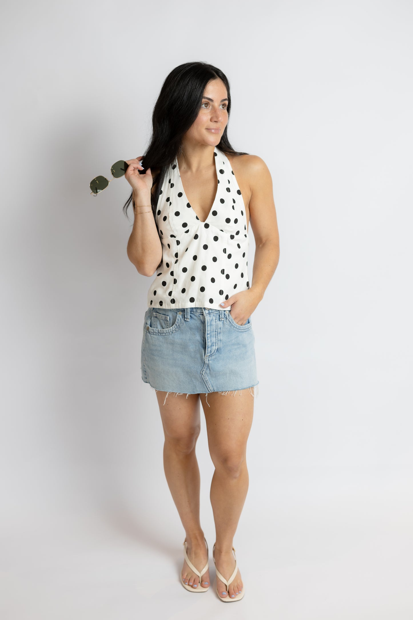 California Girl Polka Dot Top