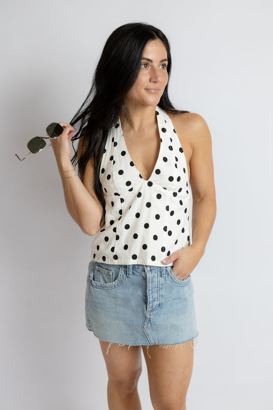 California Girl Polka Dot Top