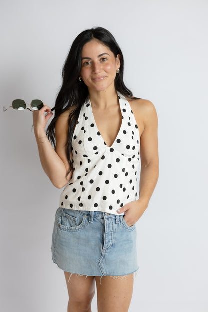 California Girl Polka Dot Top