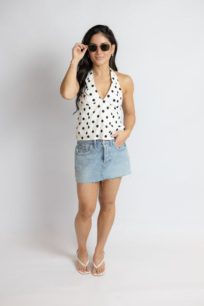 California Girl Polka Dot Top