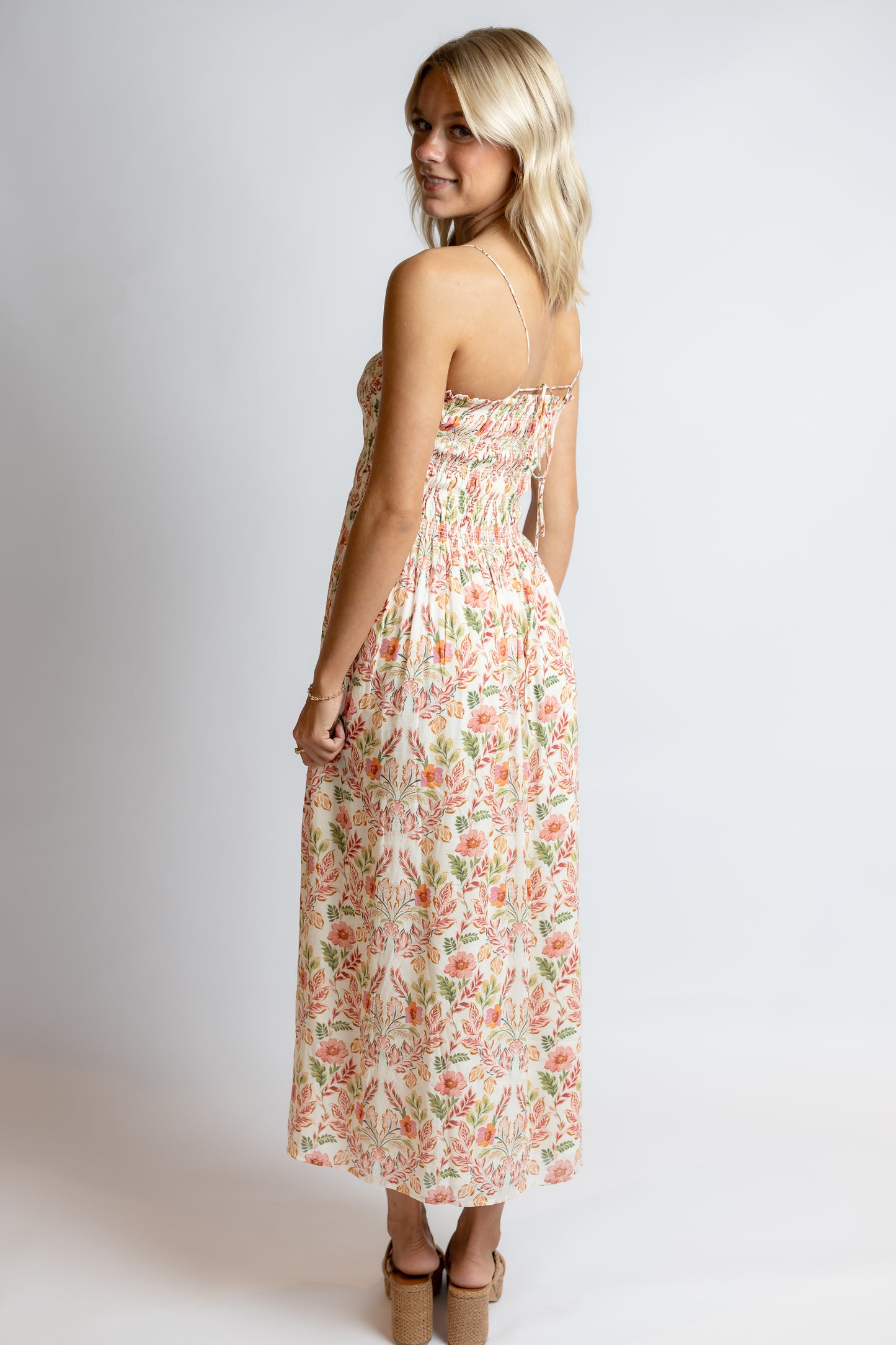 Cornelia Ami Floral Midi Dress Multi